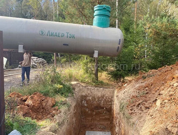 Монтаж подземного газгольдера Лидер Тэк в Раменском под ключ с земляными работами