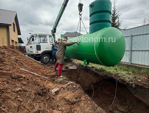 Монтаж газгольдера Спецгаз 5 куб.м в Раменском с ручной копкой